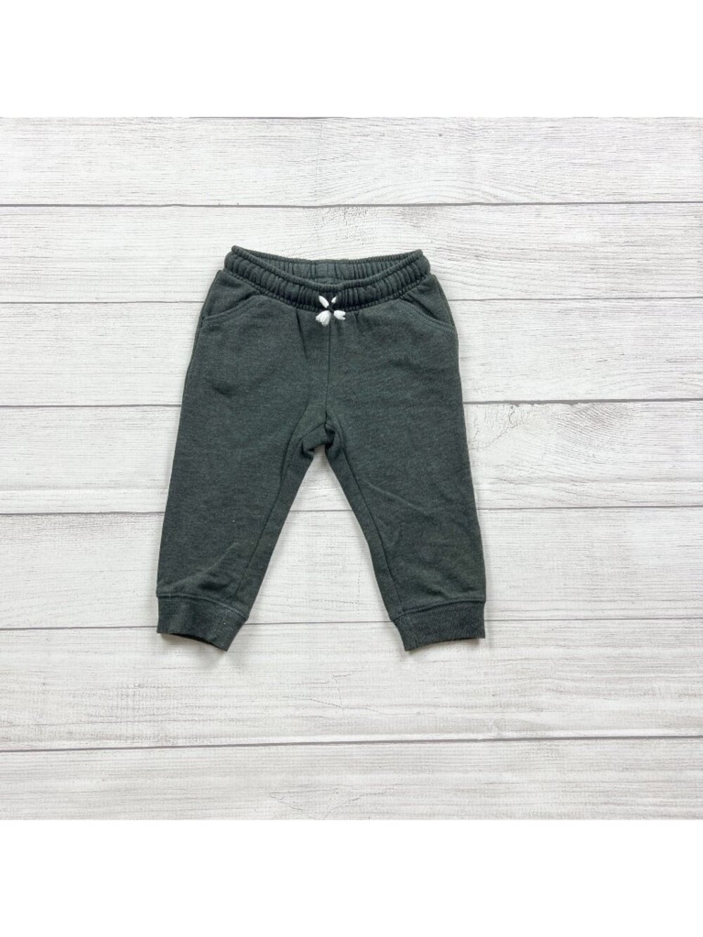 Cat & Jack Baby Jogger Pants Solid Sweatpants Dark Gray 12-18 Months